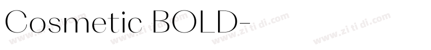 Cosmetic BOLD字体转换